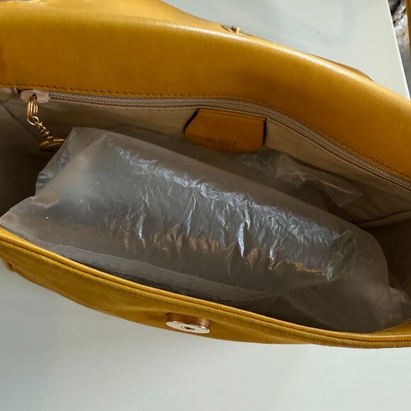 Vintage Gucci 1955 Horse-bit yellow leather & suede cross body - Picture 3 of 10